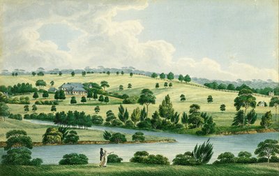 ジョンマッカーサーEsqのパラマッタNSWの近くの住宅 作： Joseph Lycett